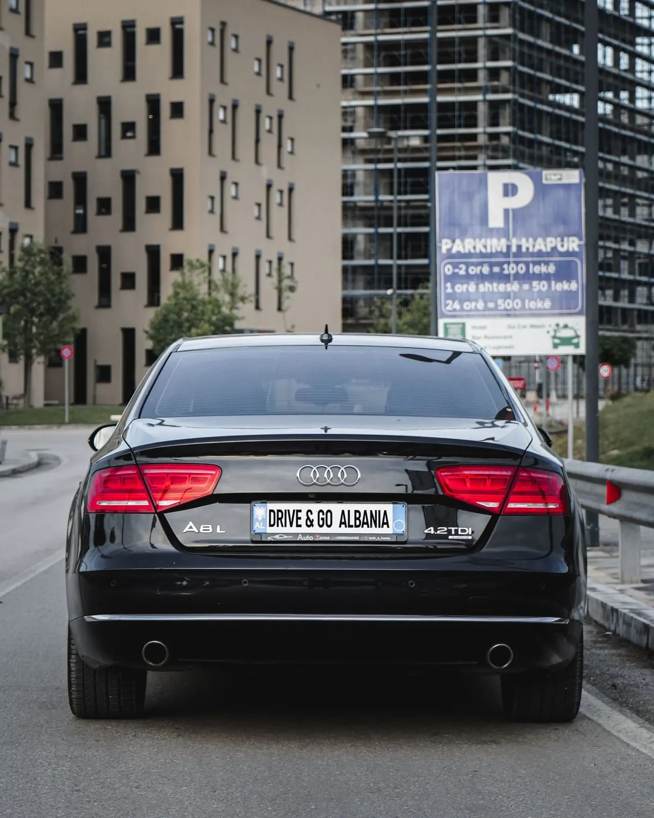 Audi A8 L 2013 – rear view